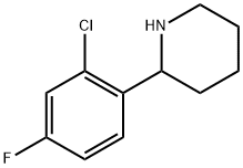 2-(2-chloro-4-fluorophenyl)piperidine Structure