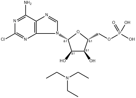 2-Chloroadenosine 5'-Monophosphate Ditriethylamine Salt Structure