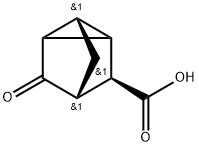(1R,2S,3S,4S,6R)-rel-5-Oxotricyclo[2.2.1.02,6]heptane-3-carboxylic Acid 구조식 이미지
