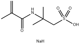 1-Propanesulfonic acid, 2-methyl-2-[(2-methyl-1-oxo-2-propen-1-yl)amino]-, sodium salt (1:1) Structure