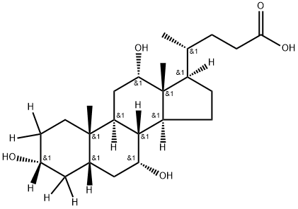 Cholic acid-2,2,3,4,4-d 구조식 이미지