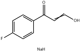 Sodium 3-(4-fluorophenyl)-3-oxoprop-1-en-1-olate 구조식 이미지