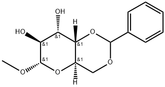 .alpha.-D-Altropyranoside, methyl 4,6-O- (phenylmethylene)- Structure