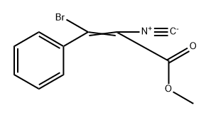 2-Propenoic acid, 3-bromo-2-isocyano-3-phenyl-, methyl ester 구조식 이미지