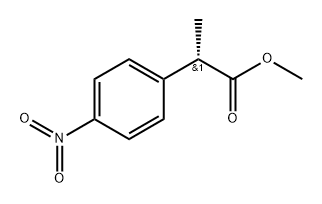 Benzeneacetic acid, α-methyl-4-nitro-, methyl ester, (αS)- Structure