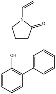 Polyvinylpyrrolidone-o-phenylphenol Structure