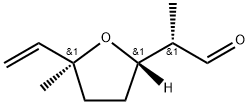 2-Furanacetaldehyde, 5-ethenyltetrahydro-α,5-dimethyl-, (αS,2S,5S)- Structure