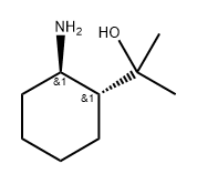 Cyclohexanemethanol, 2-amino-α,α-dimethyl-, trans- Structure