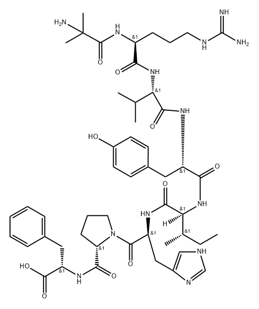 angiotensin II, Aib(1)- Structure