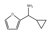 2-Furanmethanamine, α-cyclopropyl- Structure