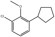 1-Chloro-3-cyclopentyl-2-methoxybenzene Structure