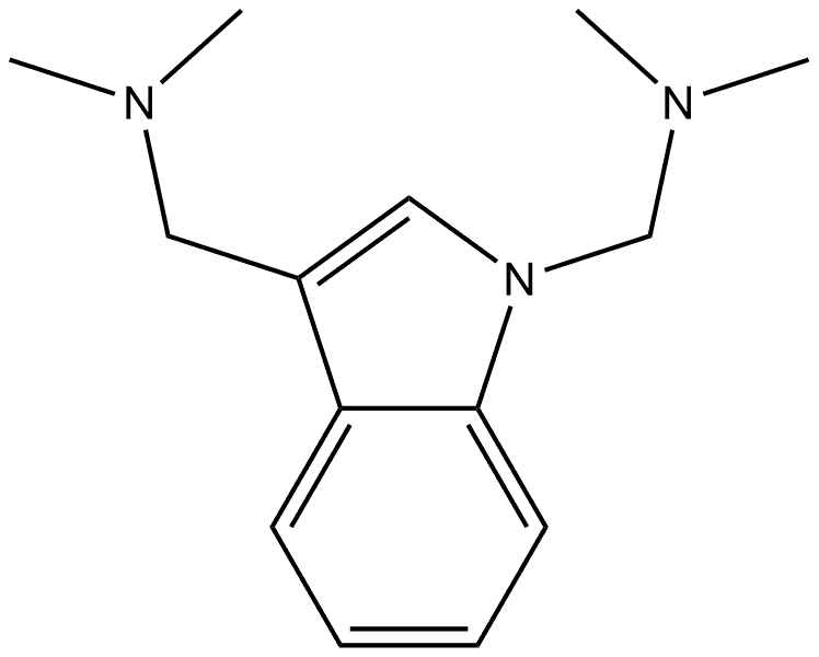 1H-Indole-1,3-dimethanamine, N1,N1,N3,N3-tetramethyl- 구조식 이미지