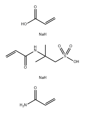 2-Propenoic acid, sodium salt, polymer with 2- methyl-2-[(1-oxo-2-propenyl)amino]- 1-propanesulfonic acid monosodium salt and 2- propenamide 2-Propenoic acid,sodium salt,polymer with 2-methyl-2-[(1-oxo-2-propenyl)amino]-1-propanesulfonic acid monosodium salt and 2-propenamide Structure