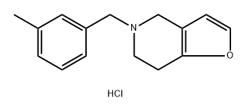 Furo[3,2-c]pyridine, 4,5,6,7-tetrahydro-5-[(3-methylphenyl)methyl]-, hydrochloride (1:1) 구조식 이미지