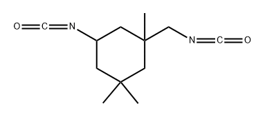 Cyclohexane, 5-isocyanato-1-(isocyanatomethyl)-1,3,3-trimethyl-, trimer Structure