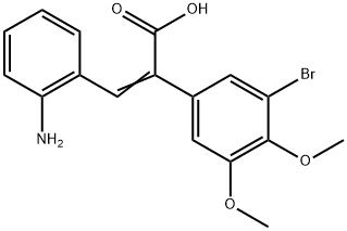 Benzeneacetic acid, α-[(2-aminophenyl)methylene]-3-bromo-4,5-dimethoxy- Structure