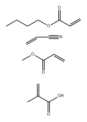 2-프로펜산,2-메틸-,부틸2-프로페노에이트,메틸2-프로페노에이트및2-프로펜니트릴중합체,나트륨염 구조식 이미지