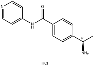 Benzamide, 4-[(1R)-1-aminoethyl]-N-4-pyridinyl-, hydrochloride (1:1) 구조식 이미지
