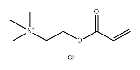 N,N,N-트리메틸-2-((1-옥소-2-프로페닐)옥시)에탄아미늄 염화물, 호모중합체 구조식 이미지