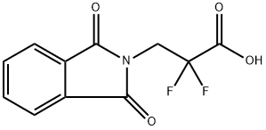 2H-Isoindole-2-propanoic acid, α,α-difluoro-1,3-dihydro-1,3-dioxo- 구조식 이미지
