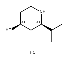 cis-2-Isopropyl-piperidin-4-ol hydrochloride Structure