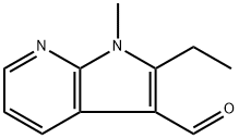 2-Ethyl-1-methyl-1H-pyrrolo[2,3-b]pyridine-3-carbaldehyde Structure