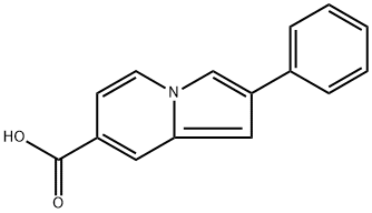 2-?phenylindolizine-?7-?carboxylic acid Structure