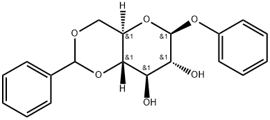 β-D-Glucopyranoside, phenyl 4,6-O-(phenylmethylene)- Structure