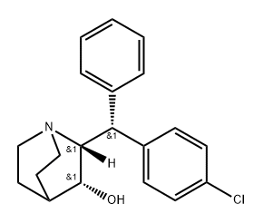 beta-cis-2-(4-Chlorobenzhydryl)-3-quinuclidinol Structure
