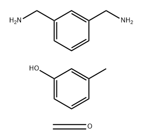 Formaldehyde, polymer with 1,3-benzenedimethanamine acid 3-methylphenol Structure