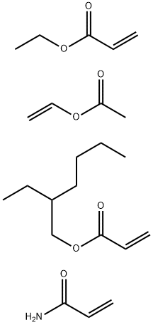 2-프로펜산,2-에틸헥실에스테르,에테닐아세테이트,에틸2-프로페노에이트및2-프로펜아미드중합체 구조식 이미지