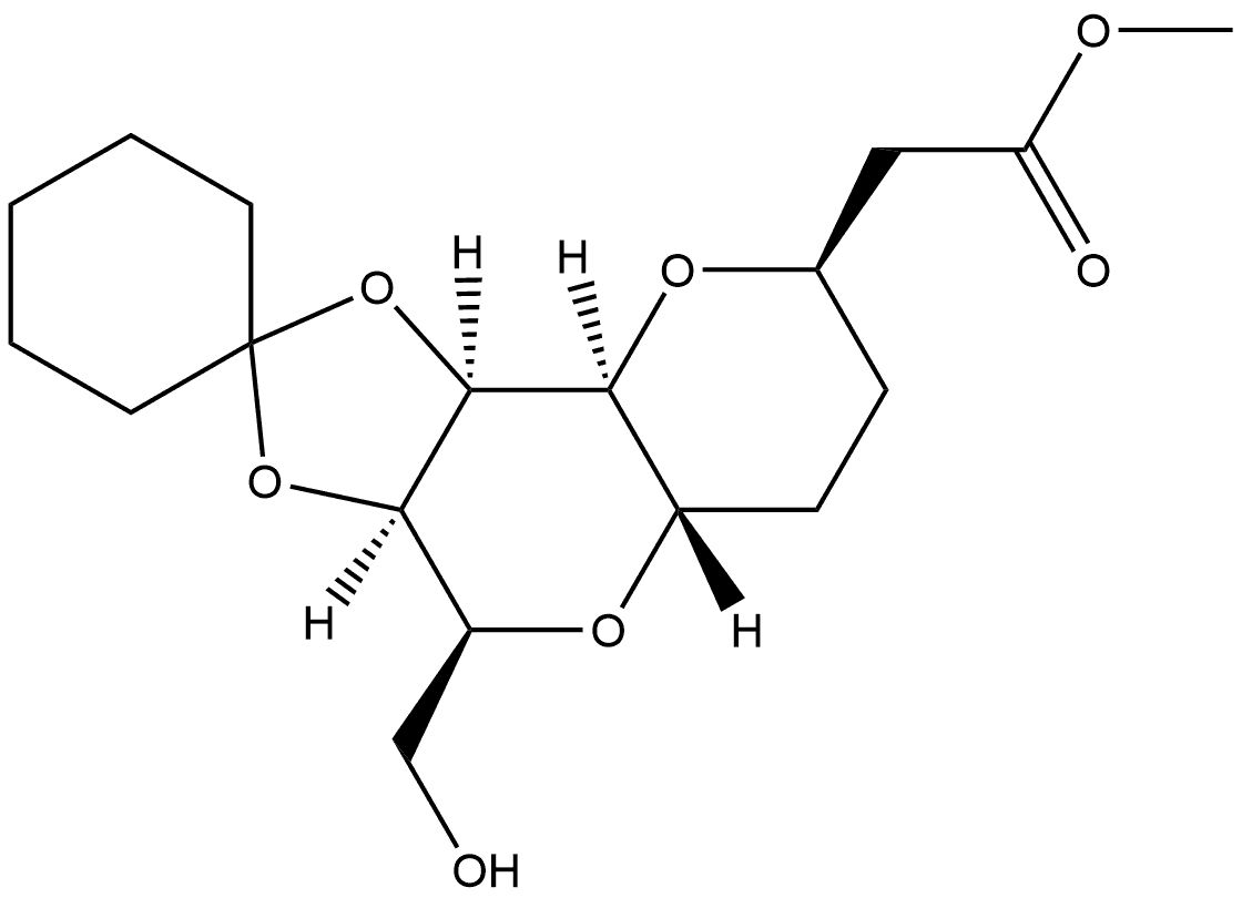 4'- (hydroxymethyl)octahydrospiro[cyclohe xane-1,2'-[1,3]dioxolo[4,5-d]pyrano[3,2- b]pyran]-8'-yl)acetate Structure