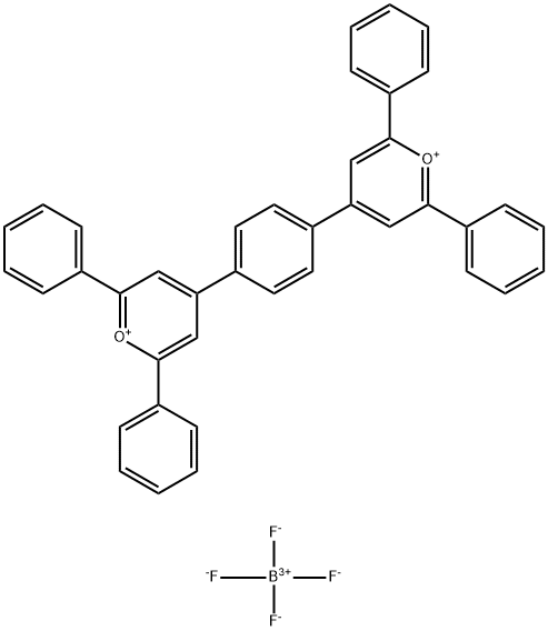 1,4-PHENYLENE-4,4'-BIS(2,6-DIPHENYL-4-PYRYLIUM TETRAFLUOROBORATE) 구조식 이미지