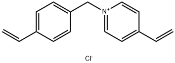 4-ethenyl-1-[(4-ethenylphenyl)methyl]pyridiniumchloride (1:1) Structure