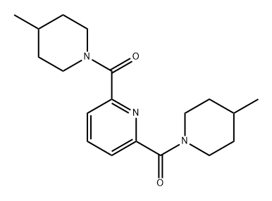 Piperidine, 1,1'-(2,6-pyridinediyldicarbonyl)bis[4-methyl- (9CI) 구조식 이미지