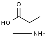 Propanoic acid, compd. with methanamine (1:1) Structure
