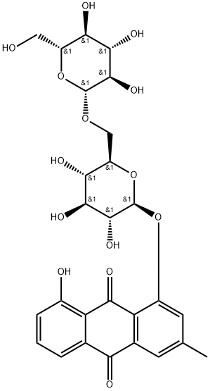 Chrysophanol-1-O-β-gentiobioside 구조식 이미지
