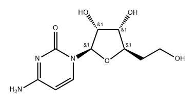 1-(5-deoxy-beta-D-hexofuranosyl)cytosine Structure