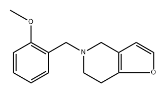 4,5,6,7-Tetrahydro-5-[(2-methoxyphenyl)methyl]furo[3,2-c]pyridine 구조식 이미지