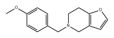 4,5,6,7-Tetrahydro-5-[(4-methoxyphenyl)methyl]furo[3,2-c]pyridine Structure