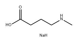 Butanoic acid, 4-(methylamino)-, sodium salt (1:1) Structure