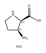 D-Proline, 3-amino-, dihydrochloride, (3S)-rel- 구조식 이미지