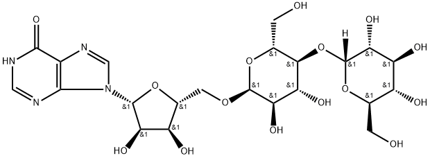 Inosine,O-a-D-glucopyranosyl-(1∽4)-O-a-D-glucopyranosyl- Structure