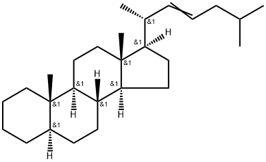 5α-콜레스트-22-엔 구조식 이미지