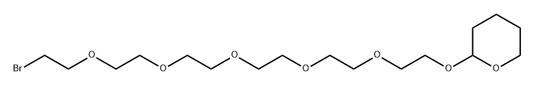 Br-PEG6-THP Structure