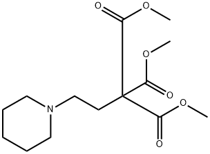 1,1,1-Propanetricarboxylic acid, 3-(1-piperidinyl)-, 1,1,1-trimethyl ester Structure