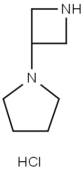 1-(Azetidin-3-yl)pyrrolidine. Hydrochloride Structure