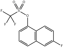 Trifluoro-methanesulfonic acid 6-fluoro-naphthalen-1-yl ester Structure