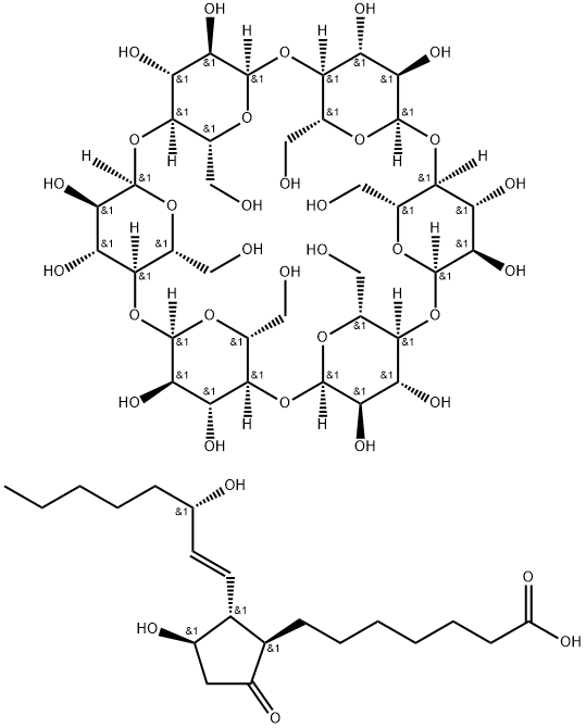 Alprostadil alfadex Structure