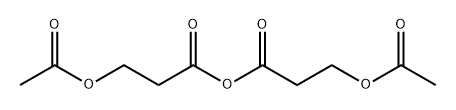 Bis[3-(acetyloxy)propionic]anhydride Structure